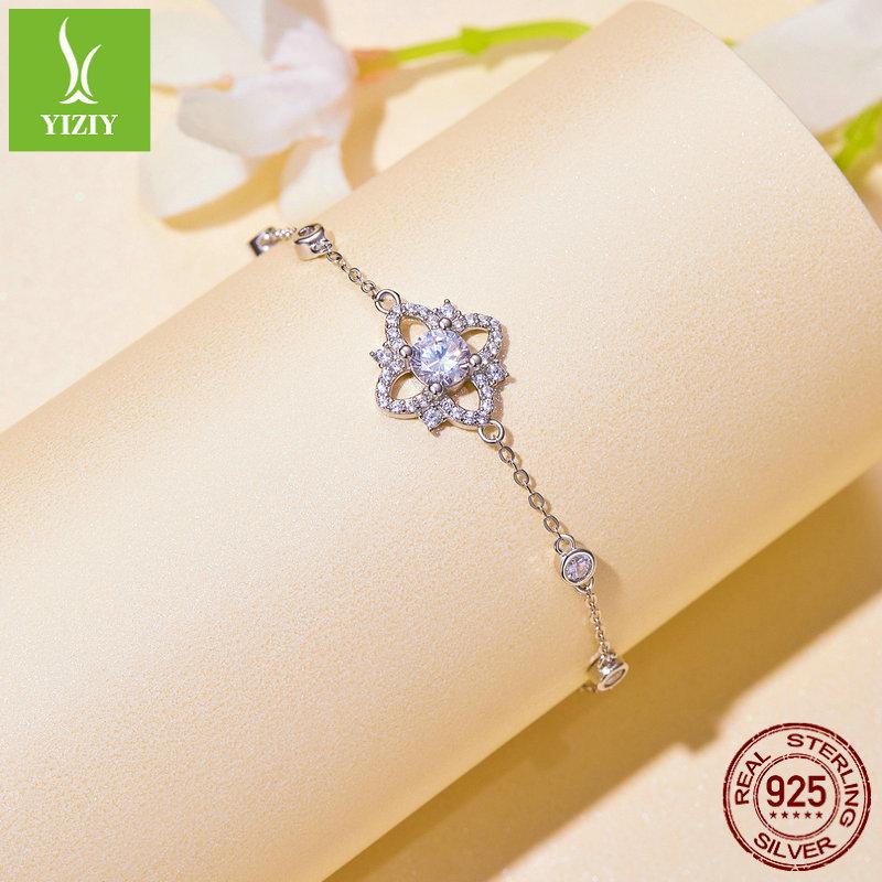 50 Points Luxury Moissanite Bracelet Women'S Noble And Elegant Style S925 Silver Bracelet Jewelry Msb004