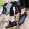Women's Ankle Rain Boots  Wear-resistant Anti-Slip Couple Men and Women Short Rubber Boots Suitable for Outdoor Camp