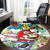 1pc Super Mario Bros. Office Round Area Rug, Under Office Chairs Bedroom Living Room Home Decor  a1022284