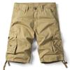Летние мужские городские тактические военные шорты-карго, свободные повседневные хлопковые шорты с несколькими карманами, уличные походные армейские шорты