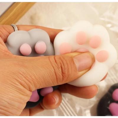 Мини Игрушка-сквиши в виде кошачьей лапки для снятия стресса, Растягивающиеся сенсорные фиджет-игрушки для детей и взрослых, Сквиши для сжатия, подарок против тревоги