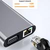 USB C HUB 4K 30Hz Type C to HDMI-compatible USB 3.0 Adapter 11 in 1 Type C HUB Dock PD 87W USB C Splitter for MacBook Pro Air