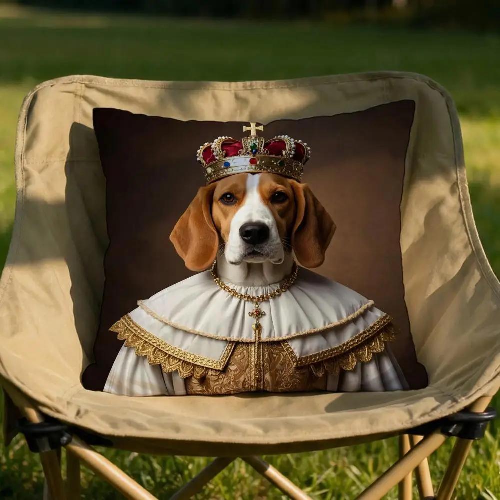 Beagle dog Cushion Cover Soft Reversible Durable Pillow Cover MultiScene Use for Home Car Daily Comfort