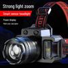 Светодиодный налобный фонарь Cross-Border: Долговечный, вращающийся зум, многофункциональный для рыбалки на открытом воздухе и чрезвычайных ситуаций.