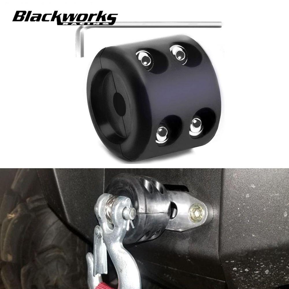 Универсальный фиксатор троса лебедки резиновый трос лебедки бережная линия лебедки для внедорожных квадроциклов UTV крепление лебедки аксессуары черный