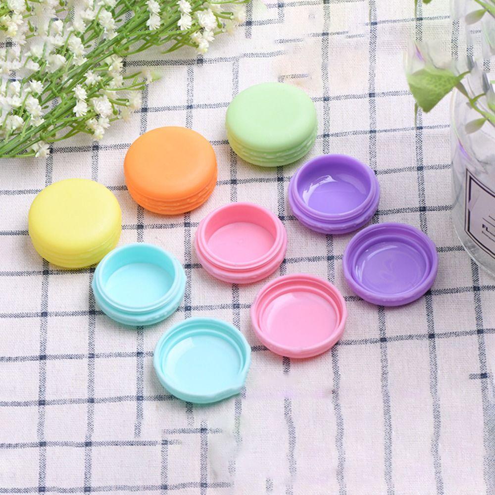 Refillable Cream Box Mini Macaron Dispense Jar Cute Cosmetic Sub-bottling Box Travel
