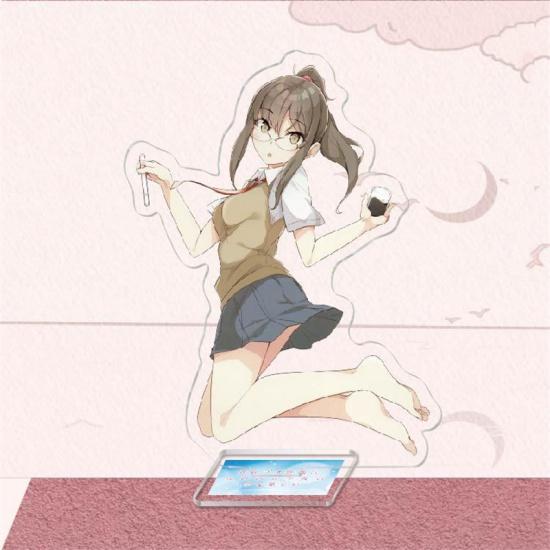 Аниме Sakurajima Mai Senpai, акриловая фигурка, подставка, модель, брелок для ключей, негодяй не мечтает о кролике, декор для стола для девочек