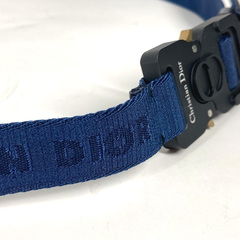 Dior Логотип Gacha Belt  ремень Холст Темно-синий