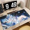 Игровой коврик для мыши Аниме Shorekeeper 90x40см Нескользящий игровой коврик для стола Подставка для клавиатуры ноутбука Офисный ПК Резиновый Wuthering Waves Милый Черный