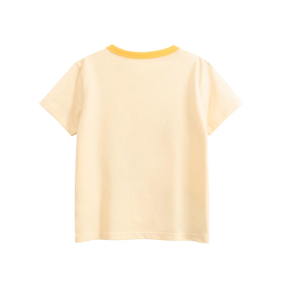 Летняя детская одежда футболка с коротким рукавом для мальчиков детская мультяшная одежда с динозаврами для малышей