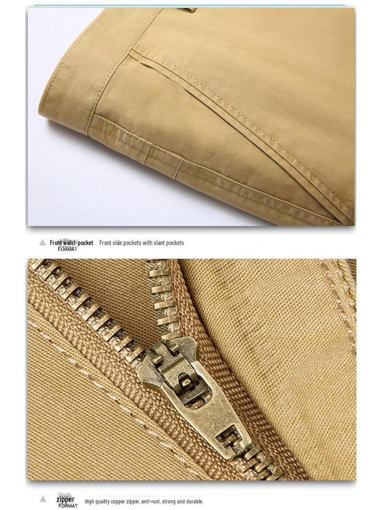 Мужские повседневные летние шорты из чистого хлопка для пап и дедушек среднего возраста