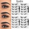 5 пар/компл. самоклеящиеся накладные ресницы с пинцетом, ресницы без клея, натуральные вьющиеся ресницы, макияж глаз