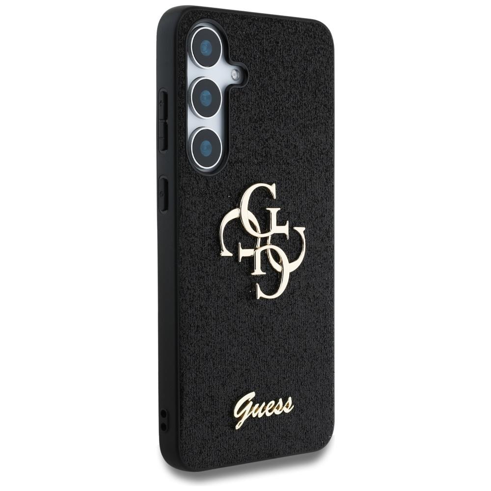 Etui Do Samsung Galaxy S25 Guess Glitter Metal Logo Czarne