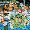 30Types Happy Zoo Animal Plush Refrigerator Sticker Blind Box Cute Magnetic Sticker Kawaii Plushies Toy