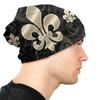 Модные шапочки Fleur De Lys Skullies, унисекс, женские зимние теплые шапки с напуском, вязаная шапка с цветком лилии для лыж