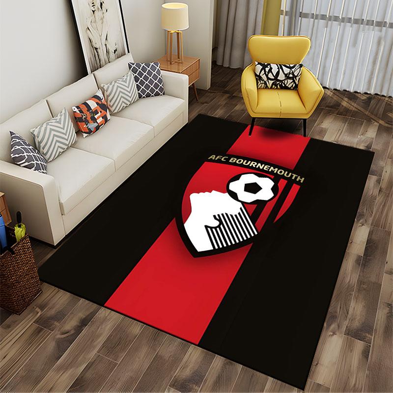 AFC Bournemouth Football Logo Carpet suitable as a non-slip mat for the living room or bedroom sofa