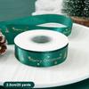 25Yard Width 2.5Cm Christmas Ribbon Diy Bow Gift Bouquet Packaging Home Garden Christmas Tree Decoration Supplies
