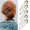 U Shaped Hairpin French Style Hair Stick Shell Hair Pin Metal Hair Pin Fork Sticks Pins for Women Girls Hair Styling Accessories