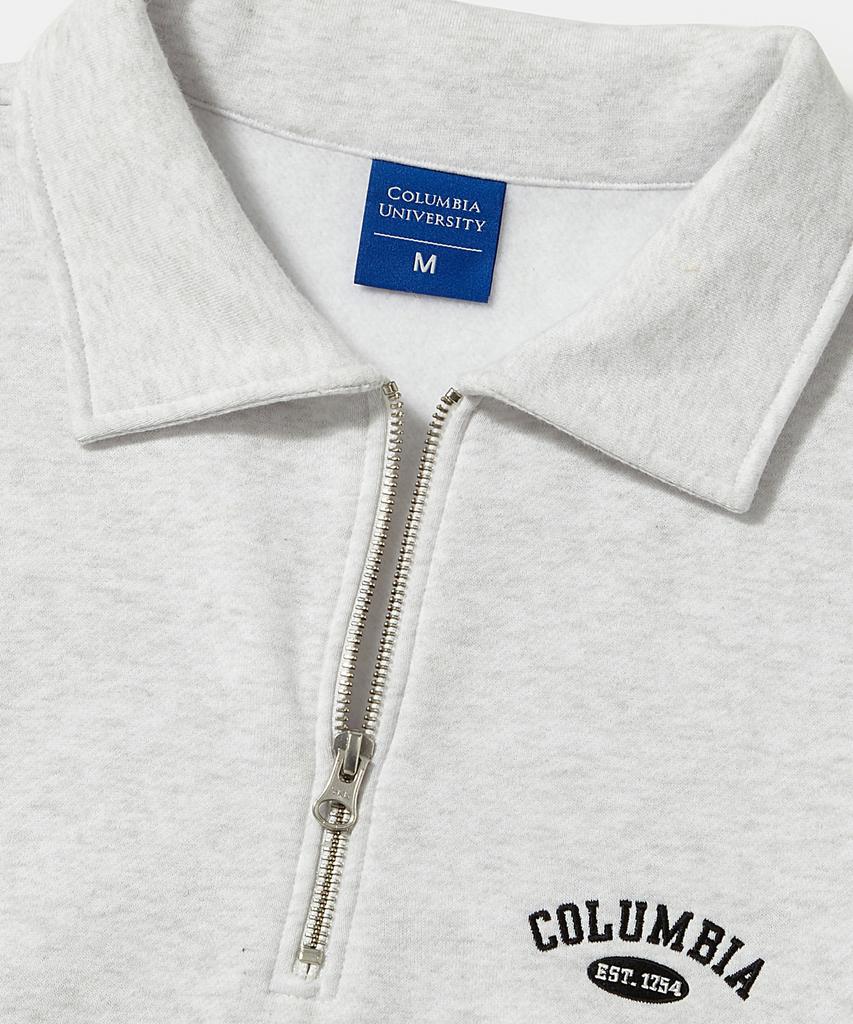 Толстовки Columbia University Cu Arch Fleece с молнией до середины_Светлый меланж