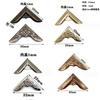 80pcs Side Length 23mm Book Corners Triangle Vintage Iron Corner Protector Notebook