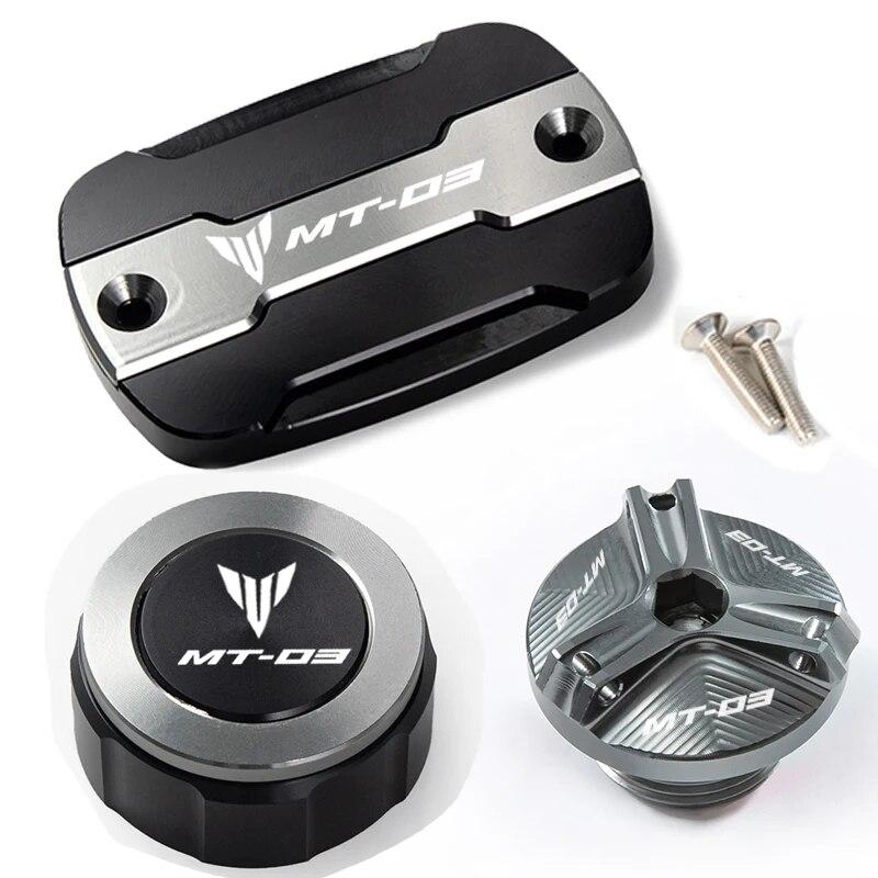 For Yamaha MT03 MT-03 2015-   2022 Motorcycle Front and Rear Brake Cylinder Main Fuel Tank Cap Fuel Cap Accessories