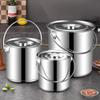 Drayton Stainless Steel Multi-purpose Bucket with Lid
