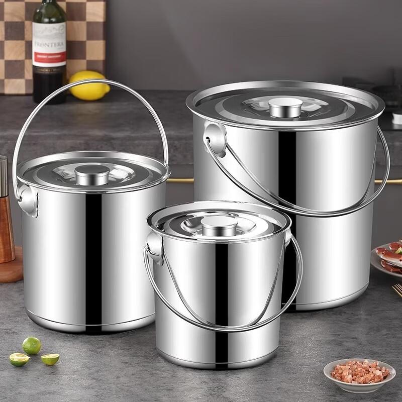 Drayton Stainless Steel Multi-purpose Bucket with Lid