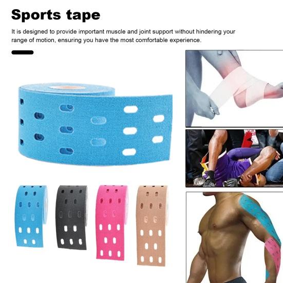 Кинезиологическая лента для груди, живота, рук, талии, плеч, коленей, эластичная хлопковая спортивная лента, клейкая спортивная лента медицинского класса, для облегчения мышечной боли
