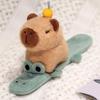 Cute Capybara Snap Bracelet Plush Toy - Creative Slap Band Doll Gift