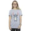 Disney Womens/Ladies Lilo And Stitch Big Print Cotton Boyfriend T-Shirt