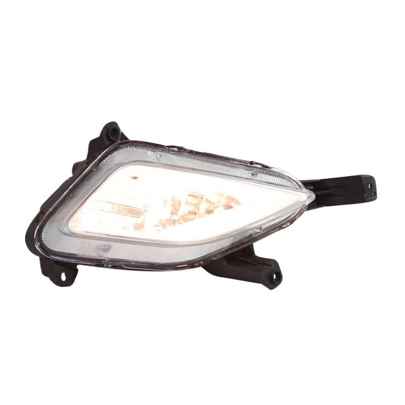 Передний бампер Sonata 9 2015-17 с ДХО и противотуманными фарами