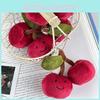 Soft And Cuddly Cherry Plush Keychain Perfect For Couples Backpack Accessories
