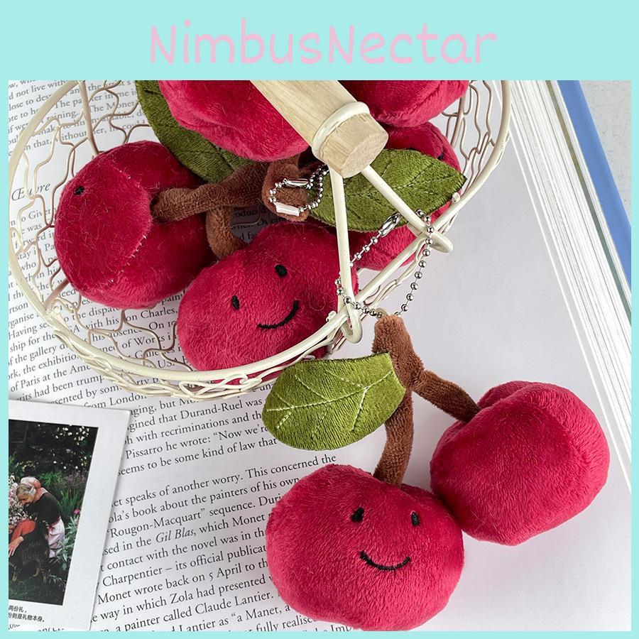 Soft And Cuddly Cherry Plush Keychain Perfect For Couples Backpack Accessories