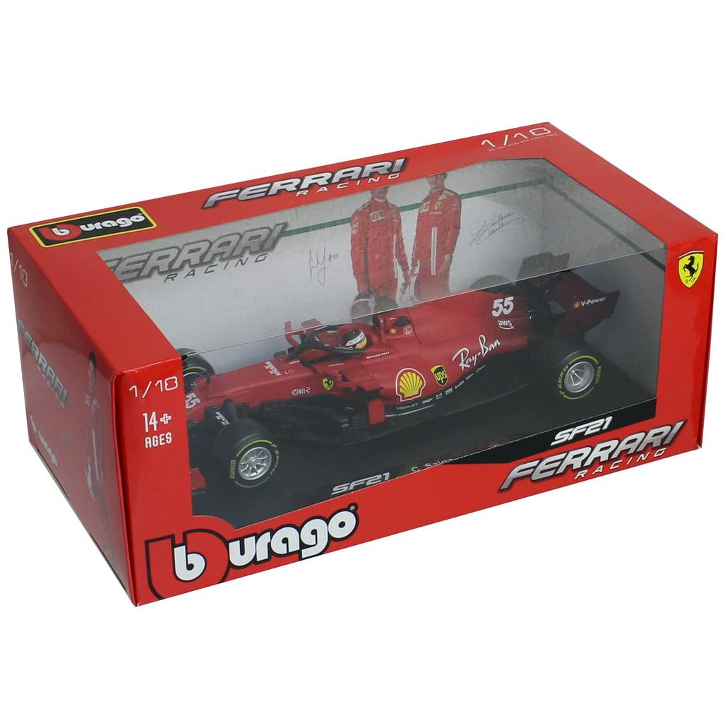 BBURAGO масштаб Ferrari SF21 Sainz 2021 1/18 C. BR-18-16809CS