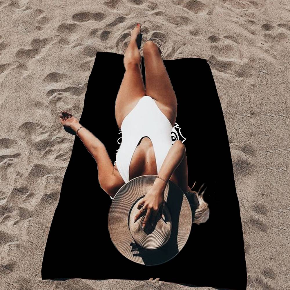 TOMORROWLAND Music Microfiber Blanket Quick Drying Beach Towels Oversized Printing Super Absorbent Pool Towel Blanket