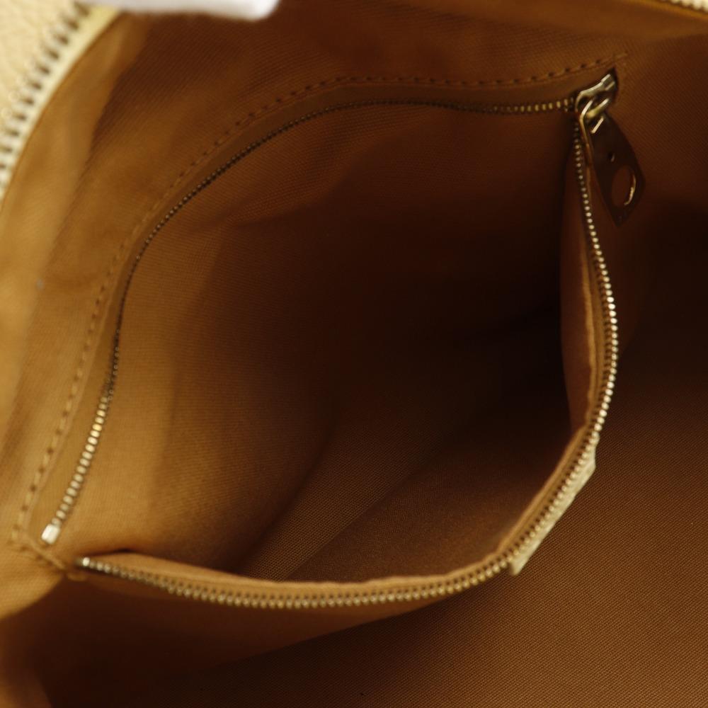 Celine Mini Boston Bag Tote Bag Triomphe Off White Leather Women Used