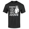 Warning May Start Talking About Anime  T-shirt Anime Shirts
