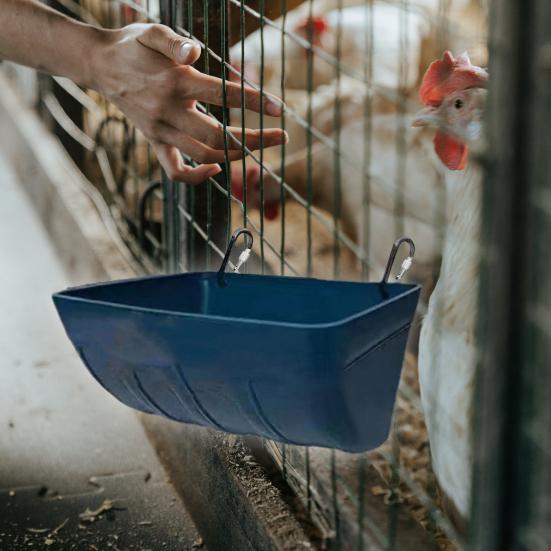 1 комплект кормушки для кур, подвесная с крючком, ударопрочная автоматическая подача, сверхмощная простая установка, кормушка для коз
