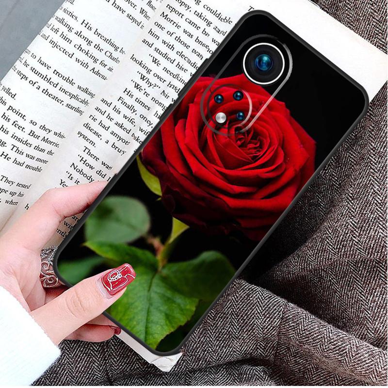 Чехол-цветок Красная Роза для Honor Magic 8 5 6 7 Lite Honor 200 400 Pro 50 70 90 X9d X9b X9c X9a X8c X8b Win RT