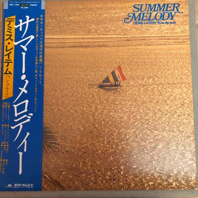 Виниловая пластинка DEMIS LAITEM Summer Melody MPF1296 Polydor 1979 Япония Obi New Age Easy Listening Б/у