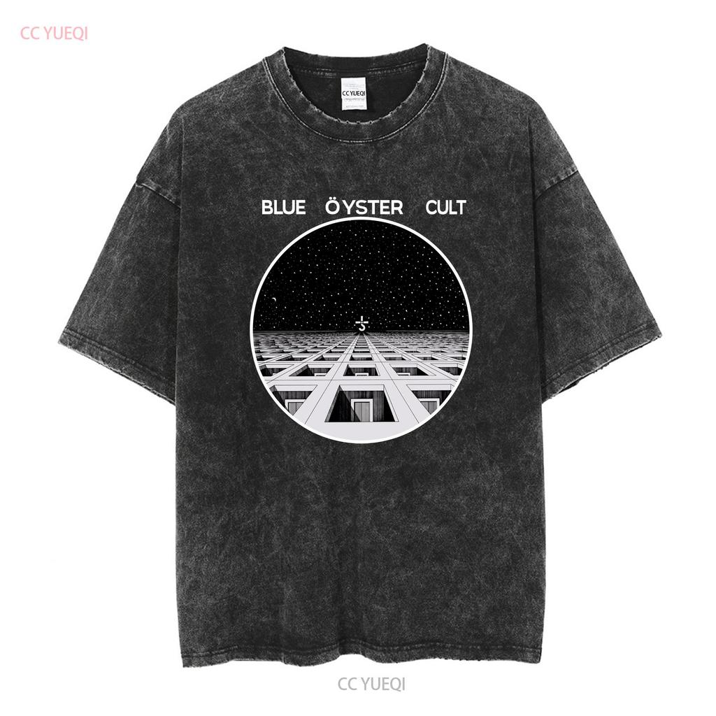 Blue Oyster CulT T Shirt Black S 5XL VN3404 vintage Washed Unisex designer clothes Casual Top For Everyday Wear Stylish fashion