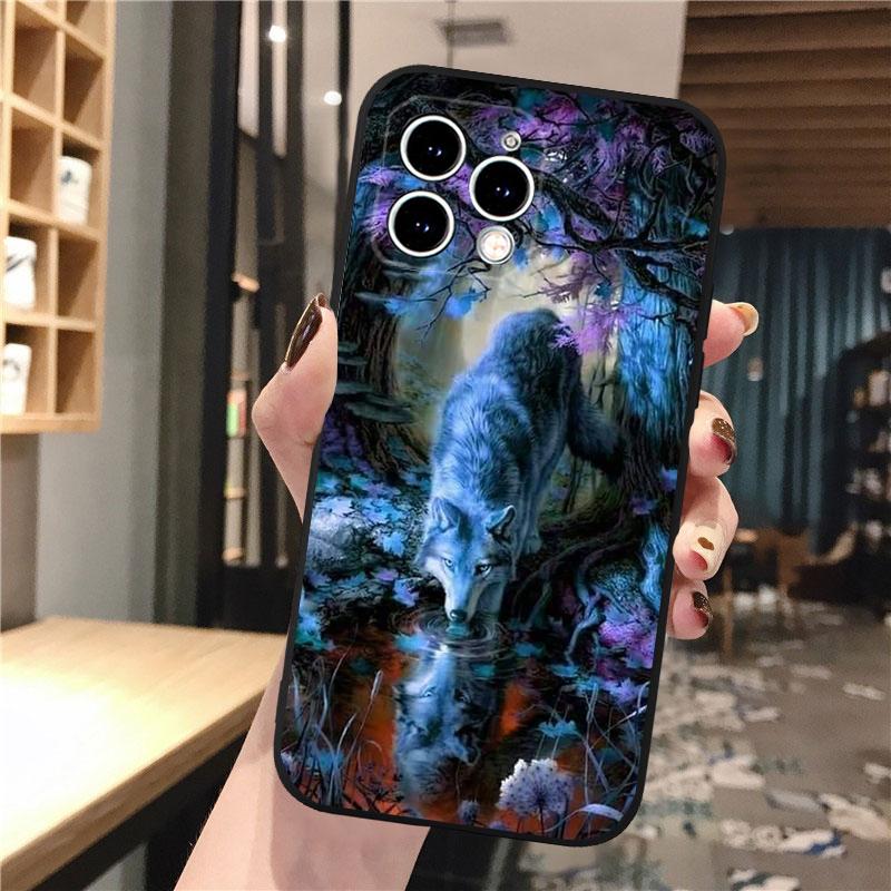Чехол для телефона «Волк» для iPhone Samsung Galaxy Redmi Xiaomi Oppo OnePlus Note SA 7 8 9 10 11 12 13 14 20 21 22 23 53 54 Pro Max Plus Ultra TPU Soft