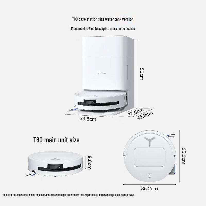 ECOVACS T80 All-in-One Self-Cleaning Robot Vacuum & Mop