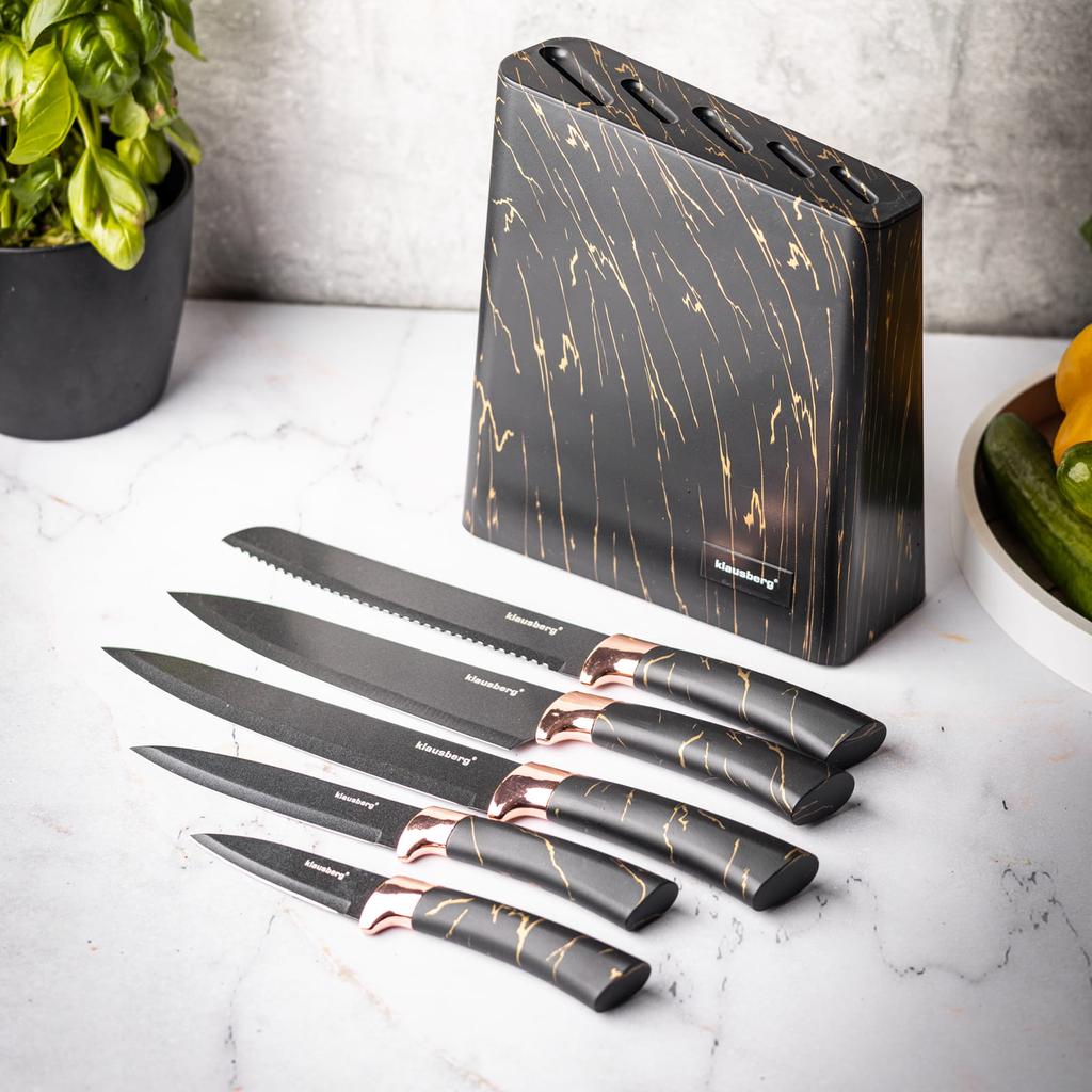 Set of kitchen knives in a block of 5 pieces KLAUSBERG KB-7768
