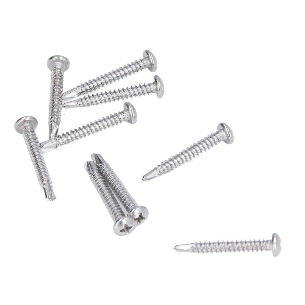 100 шт. Саморезы из нержавеющей стали с крестообразным шлицем и круглой головкой M4.2x32 Набор крепежных элементов