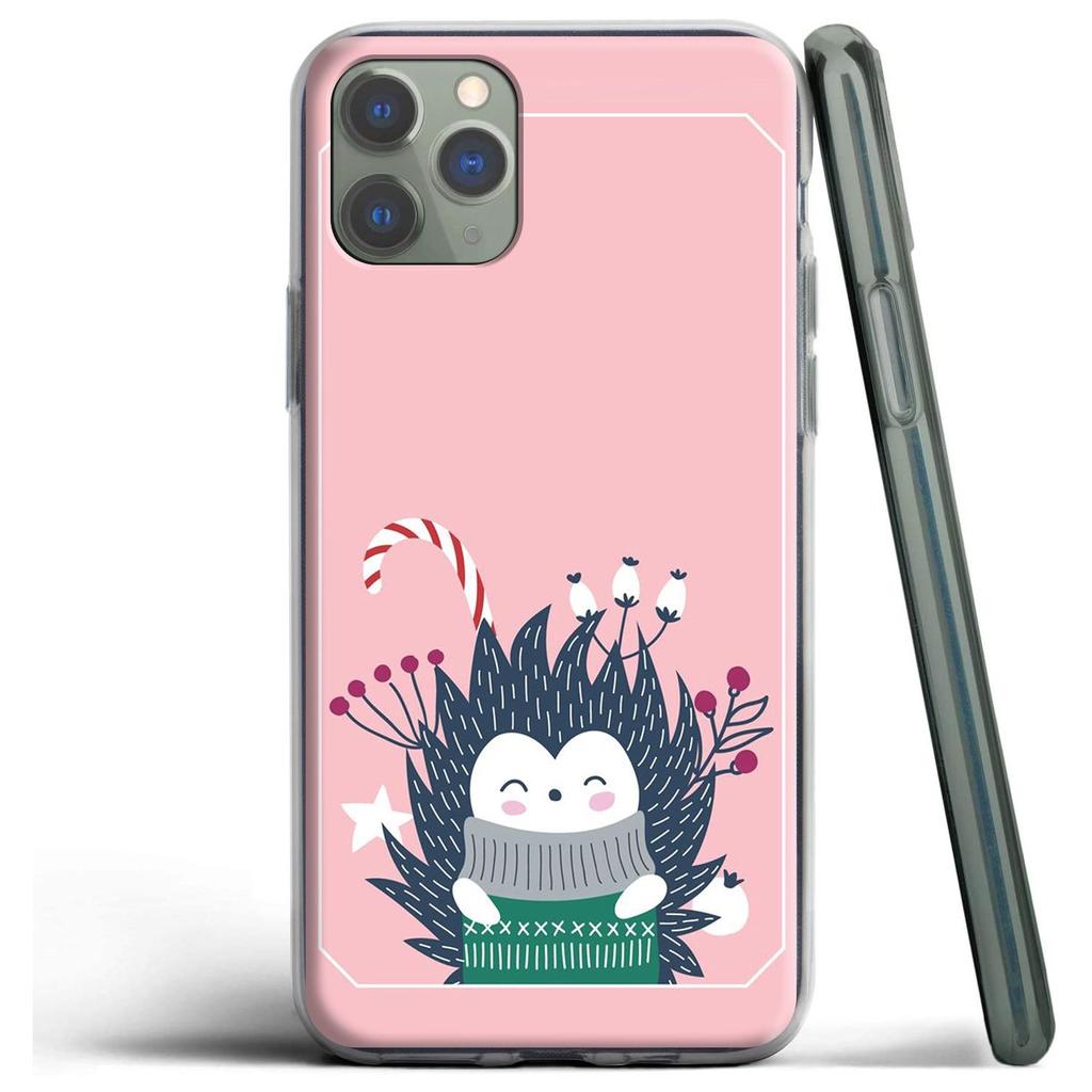 Силиконовый чехол Kawaii Hedgehog Heart для Apple iPhone 12 Mini 11 Pro SE XS X XR Max 8 7 6S 6 Plus 5S