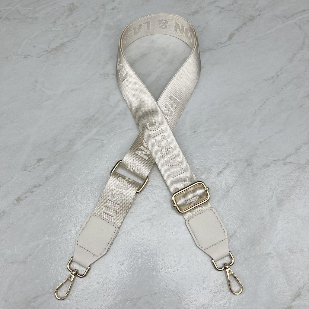 Регулируемый модный ремень для женской сумки через плечо с буквенным принтом - широкий тканый аксессуар.