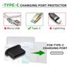 Пылезащитная заглушка Type-C Силиконовая заглушка для порта USB C Защита порта зарядки Совместима с большинством телефонов и ноутбуков с USB C Черная