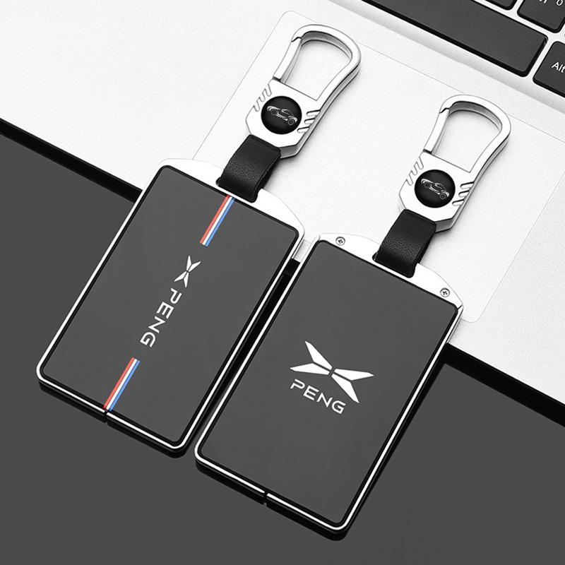 Чехол для ключа автомобиля для Xiaopeng Xpeng P7 P7i G6 P5 G9 G3 G3i NFC Автомобильный стайлинг Крышка пульта Дисплейный брелок Держатель Брелок Аксессуары