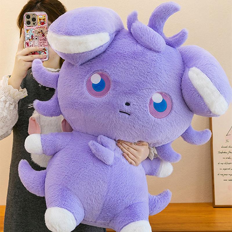 40/80cm Kawaii Espurr Plush Toys Alolan Vulpix Doll Cute Large Plushie Stuffed Pillow Gift for Kid Birthday Xmas